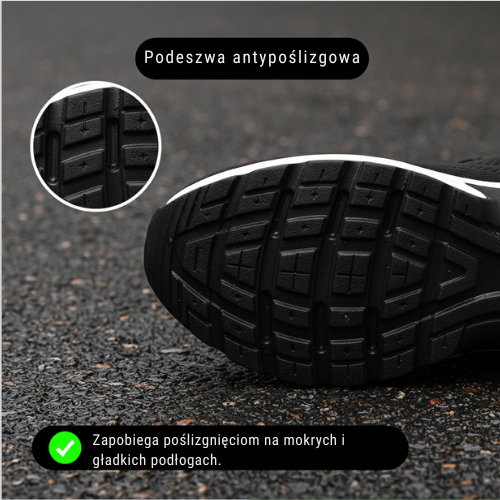 Buty do 12-godzinnej zmiany łagodzące ból stóp, kolan i pleców przez cały dzień