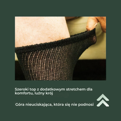 Męskie bawełniane skarpetki dla diabetyków (6 par)